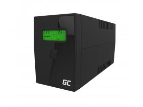 Green Cell UPS01LCD surse neîntreruptibile de curent (UPS) Line-Interactive 0,6 kVA 360 W 2 ieșire(i) AC (UPS01LCD)