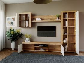 Mobila sufragerie - Living Milan C1 Stejar