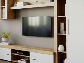 Mobila sufragerie - Living Milan C1 UNO Stejar