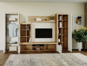 Mobila sufragerie - Living Milan C4 UNO Stejar