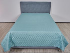 Pachet 1 Set SomnART gama Coral, Pilota 200x220 cm si 2 perne 50x70 cm + Cuvertura Microfibra, 210x240, Surf Spray