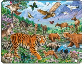 Puzzle 36 piese - Maxi - The Amur Tiger in Siberian Summer | Larsen