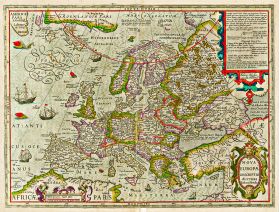 Harta Europa 1620 | 