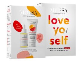 Duo Set Vitamin Cocktail, Ulei facial si Crema multi-use, Vitamin Cocktail - Mossa