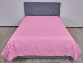 Pachet 1 Set SomnART gama Coral, Pilota 200x220 cm si 2 perne 50x70 cm + Cuvertura Microfibra, 210x240, Sweet Liliac