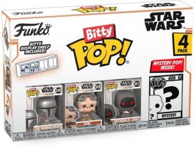 Set 4 Mini Figurine Bitty POP: Mandalorian 4PK - ﻿Mandalorian