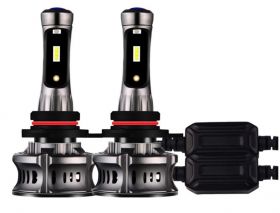 Set 2 becuri Auto LED XT7 H4, 50W, Canbus 2 FAZE + pozitie Albastra