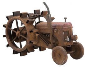 Ceas de masa Tractor-B, Mauro Ferretti, 43x20x23 cm, fier