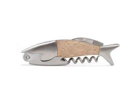 Tirbuson - Lightwood Fish Corkscrew | Kikkerland