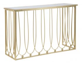 Consola Amelie, Mauro Ferretti, 120x43x80 cm, fier, auriu