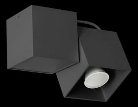 Lampa de tavan Lampex, Kraft 1 Black, GU10, 40W