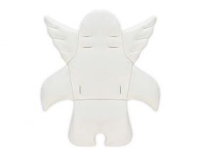 Perna universala copii Baby Pad, Angel Wings, 60x63x5 cm, Bumbac, Ecru