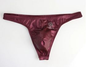 Tanga elegant pentru bărbați burgundia L