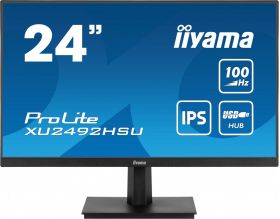 iiyama IIYAMA XU2492HSU-B6 24inch ETE IPS-panel 1920x1080 100Hz 250cd/m Speakers HDMI DisplayPort 0.4ms MPRT FreeSync USB-HUB (XU2492HSU-B6)