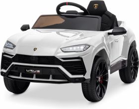 Masinuta electrica pentru copil 2-5 ani, Lamborghini Urus 70W 12V 7Ah, culoare Alba