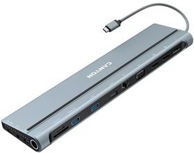 Canyon Multiport Universal USB Tip C 14-in-1, putere 100W