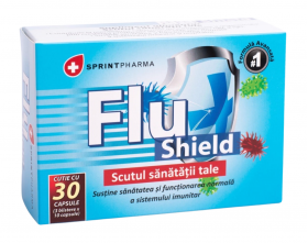 Supliment alimentar pentru intarirea sistemului imunitar Flu Shield, 30 capsule, Sprint Pharma