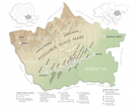 Harta viticola Pocket - Romania, Dealu Mare | 