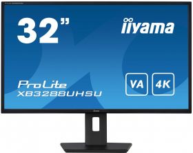 iiyama IIYAMA XB3288UHSU-B5 32inch VA 3840x2160 UHD 300cd/m2 3ms FreeSync Speakers DisplayPort 2xHDMI 2xUSB 3.0 15cm Height Adj. Stand (XB3288UHSU-B5)