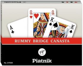 Set 2 pachete carti de joc - Poker, Bridge, Canasta | Piatnik