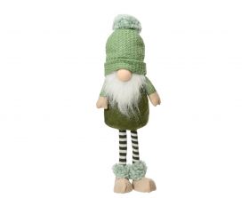 Decoratiune luminoasa Gnome, Lumineo, 8x18x42 cm, poliester, verde