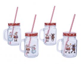 Cana Cocktail - Drink Straw Christmas - mai multe modele | Kaemingk