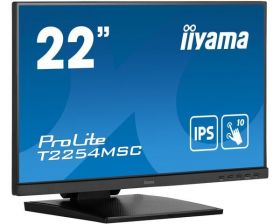 iiyama IIYAMA T2254MSC-B1AG 21.5inch IPS-panel 1920x1080 PCAP 10P Touch AG 250cd/m2 HDMI DP Speakers Double Hinge stand USB HUB 2x3.0 (T2254MSC-B1AG)