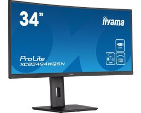 iiyama IIYAMA XCB3494WQSN-B5 34inch ETE UW IPS-panel 3440x1440 FreeSync 120Hz 300cd/m2 0.4ms MPRT HDMI DP KVM USB-C Dock USB3.0x3 Speakers (XCB3494WQSN-B5)