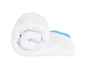 Pilota de iarna antiacarieni si antifungi, Somnomed, microfibra alba, 180x200, umplutura groasa de iarna, 400 gsm