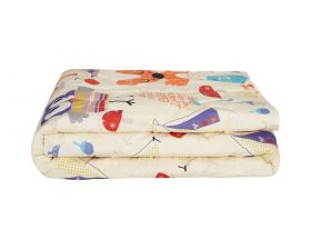 Pilota bumbac Somnart Bufnite, 180x200cm, umplutura 300 gsm