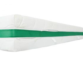 Husa saltea 160x200x27, Bamboo, sistem de aerisire 3D, matlasata, lavabila, detasabila, cu fermoar