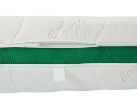 Husa saltea 160x200x27, Bamboo, sistem de aerisire 3D, matlasata, lavabila, detasabila, cu fermoar