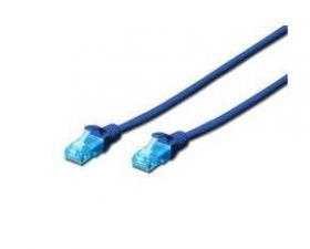 DIGITUS CAT 5e U-UTP patch cable, PVC AWG 26/7, length 20 m, color blue (DK-1512-200/B)