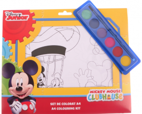 Kit de colorat cu acuarele - Mickey Mouse, A4 | Disney