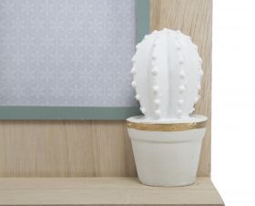 Rama foto Cactus, Mauro Ferretti, 20.5x31 cm, MDF, gri