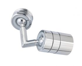 Adaptor ajustabil pentru chiuveta, Wenko, Spray, 2.5 x 6.5 x 5.5 cm, metal, gri