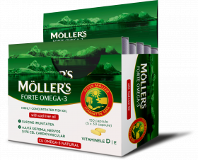 Omega 3 Forte, 150 capsule, Moller's