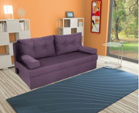 Canapea extensibila Alfi 192x80x77 cm cu lada de depozitare, Purple