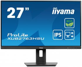 iiyama 27IN LED 1920X1080 3MS 1300:1 DP/HDMI/USB (XUB2763HSU-B1)