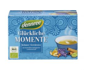 Ceai bio momente fericite 20 plicuri, 40g, Dennree