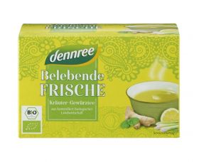 Ceai eco proaspat si revigorant 20 plicuri, 40g, Dennree