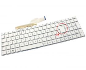 Tastatura alba Samsung NP300E5C layout UK fara rama enter mare