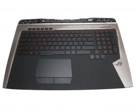 Tastatura Asus V153162A neagra cu Palmrest si TouchPad negru iluminata backlit