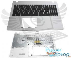 Tastatura Asus D552JF neagra cu Palmrest alb