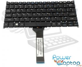 Tastatura Acer Aspire V5 132 iluminata layout US fara rama enter mic