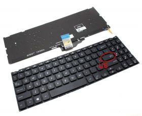 Tastatura Neagra Asus VivoBook X509DA iluminata layout US fara rama enter mic