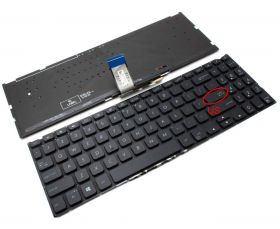 Tastatura Asus VivoBook 512UB iluminata layout US fara rama enter mic