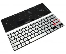 Tastatura Argintie Asus S13 S330FA iluminata layout US fara rama enter mic