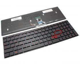 Tastatura Asus Zenbook Pro UX501VW iluminata rosu layout US fara rama enter mic