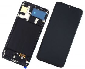 Display Samsung Galaxy A50s A507 OLED cu Rama Black Negru